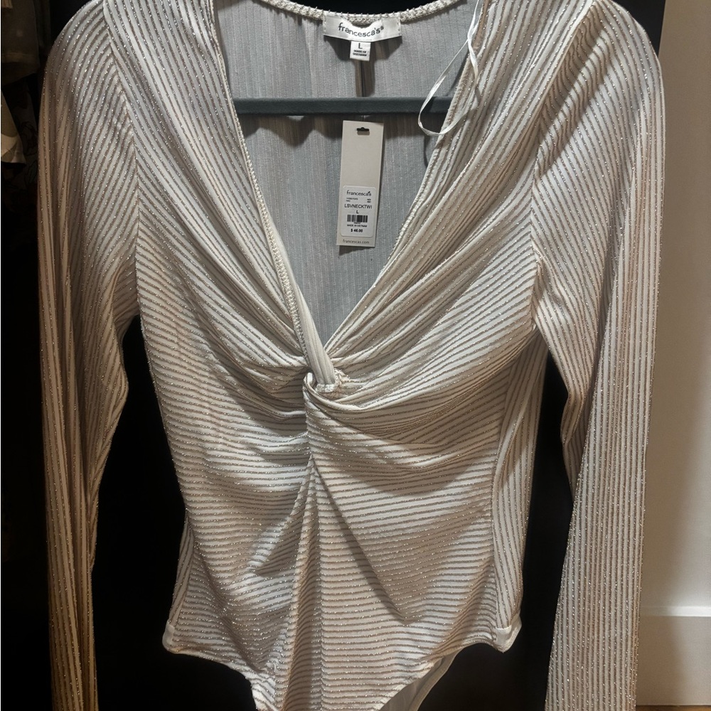 Fun gold & white one piece